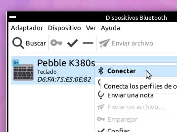 Conectar dispositivo bluetooth en Quirinux