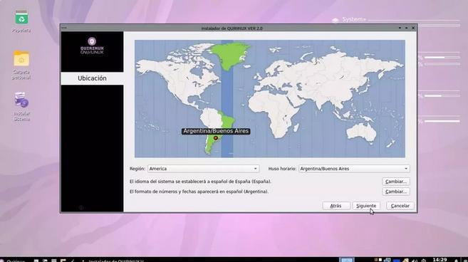 Instalador Calamares en Quirinux